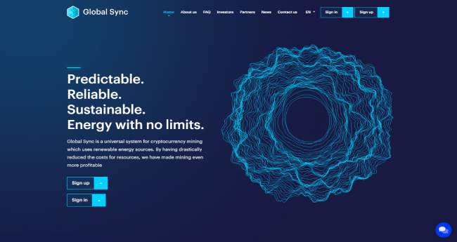 Globalsync.tech - закрыт 18.10.2021